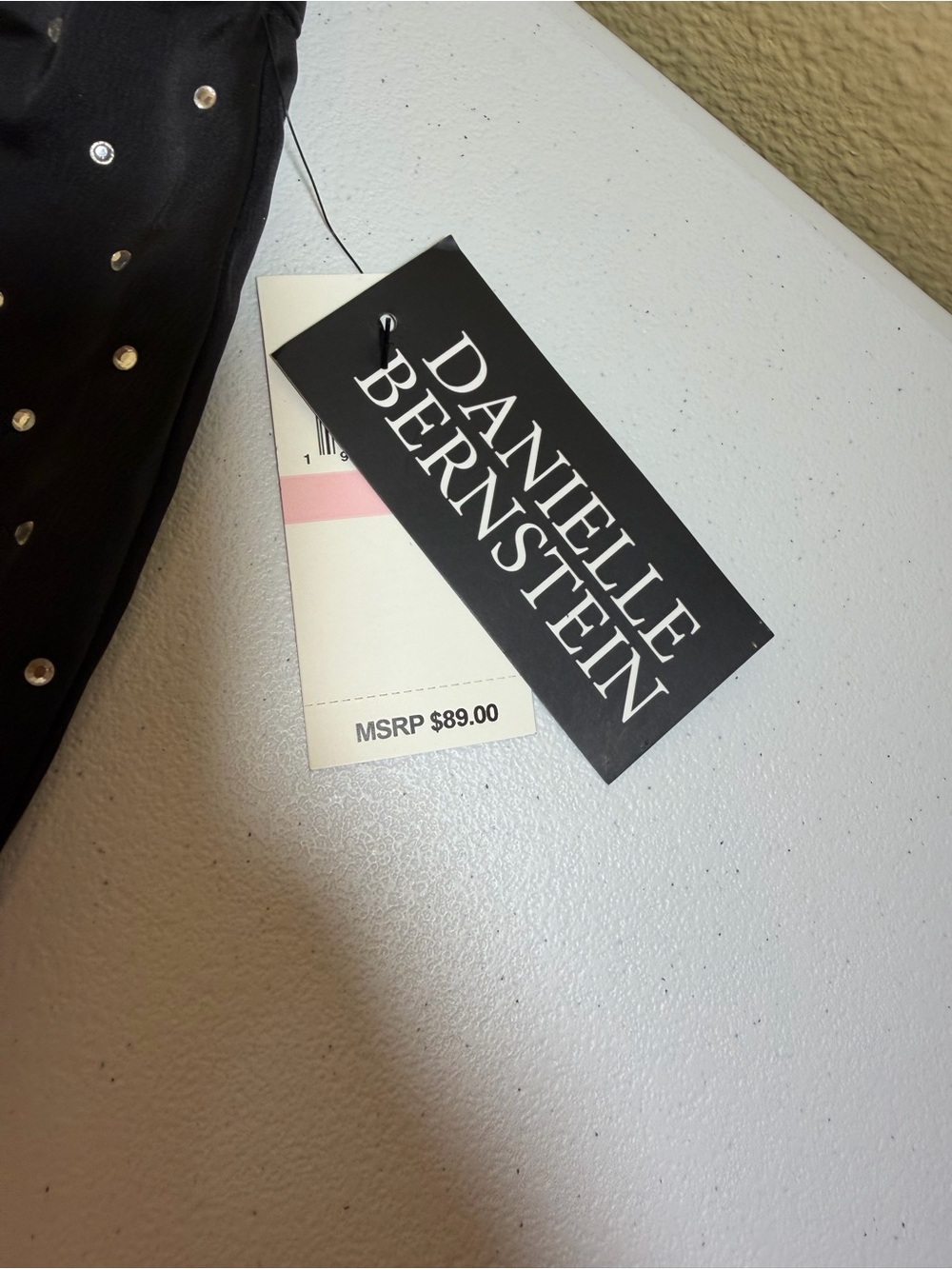 Daniel Bernstein Black - Rhinestone Wide Leg Pants NWT Size 10 Glam Trousers - Picture 14 of 15